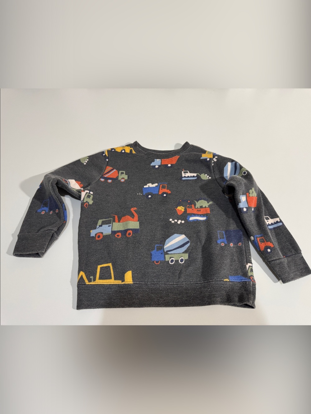 Garanimals Charcoal Crewneck with Orange Accent